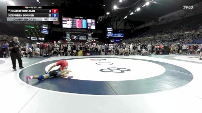 113 lbs Champ. Rd Of 64 - Charlie Boelman, IA vs Xzephren Donner, KS