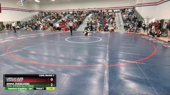 132 lbs Cons. Round 2 - Emma Engelking, Comal Smithson Valley (Girls) vs Laylla Liles, Allen Blue (Girls)