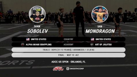 Ian Mondragon vs Ivan Sobolev 2025 ADCC Orlando Open/Youth Trials