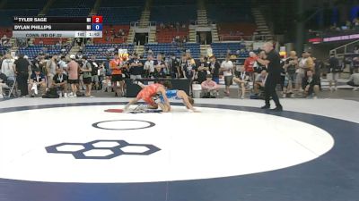 120 lbs Cons. Rd Of 32 - Tyler Sage, Michigan vs Dylan Phillips, Michigan