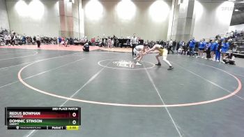 157B 3rd Place Match - Redus Bowman, McAlester vs Dominic Stinson, Liberty