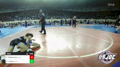 84 lbs Round Of 32 - Zion Robertson, Unaffiliated vs Kobe Lemer, Warhawk Wrestling Club