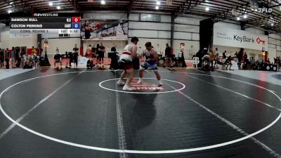 130 kg Cons. Round 3 - Dawson Rull, Illinois vs Colton Perkins, Castleton RTC