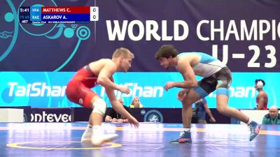 65 kg 1/4 Final - Cole Reed Matthews, United States vs Adlan Askarov, Kazakhstan