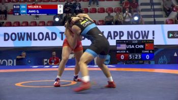 72 kg 1/4 Final - Kylie Renee Welker, United States vs Qian Jiang, China