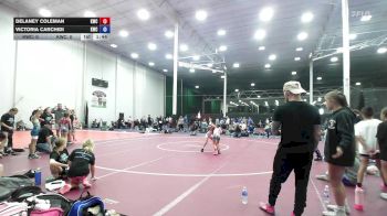 57 lbs Rr Rnd 8 - Delaney Coleman, Kraken Black - Girls vs Victoria Carchidi, Kraken Blue - Girls