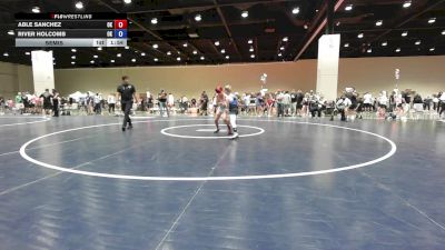 93 lbs Champ. Round 2 - Able Sanchez, OK vs River Holcomb, OK