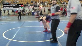 130 lbs Semifinal - George Angelas C2, Pursuit vs Ezra Miller SE1, CP Wrestling Academy