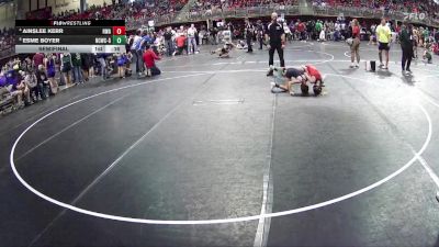 65 lbs Semifinal - Esme Boyer, Nebraska City Wrestling Club - Girls vs Ainslee Kerr, HWA