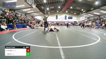 66 lbs Quarterfinal - Oak Wright, Dark Cloud Wrestling Club vs Levi West, Woodland Wrestling Club