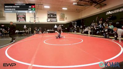 37-46 lbs Final - Braxton Walter, Joplin Youth Wrestling vs Carson Dye, Carthage Wrestling Club