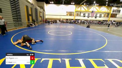 149B lbs Rr Rnd 1 - Donny Pigoni, Harvard vs Zach Keal, Army West Point