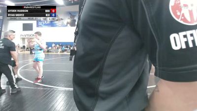 132 lbs Ayden Hudson, Ohio Scarlet vs Ryan Mertz, New Jersey