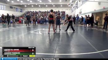 220 lbs Cons. Round 2 - Justice El-Sayad, Temecula vs Andrew Marquez, Los Osos Highschool