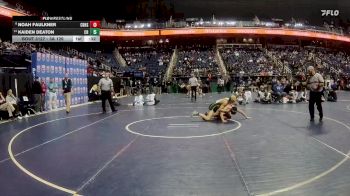 3A 126 lbs Cons. Round 1 - Kaiden Deaton, Crest High School vs Noah Faulkner, Central Davidson High School