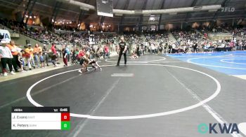 46 lbs Round Of 16 - James Evans, Bartlesville Wrestling Club vs Kaysen Peters, Dark Cloud Wrestling Club