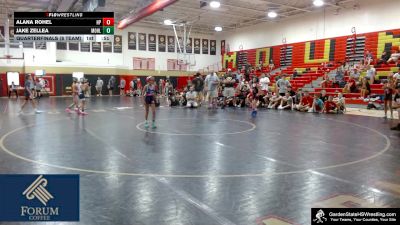Youth-60 lbs Quarterfinals (8 Team) - Alana Rohel, High Point vs Jake Zellea, Morris Hills