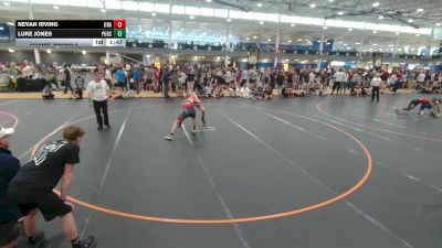 132 lbs Champ. Round 2 - Nevan Irving, Unattached vs Luke Jones, Unattached