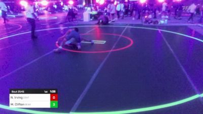 132 lbs Round Of 32 - Nevan Irving, Central Florida Wrestling vs Matthew Clifton, Bear Cave WC