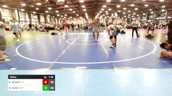 195 lbs Rr Rnd 3 - Evan Brown, MI Bad Boys Black vs Dax Avila, Central Maryland Wrestling