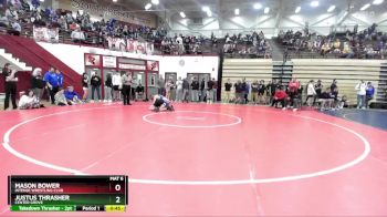 113 lbs Quarterfinal - Mason Bower, Intense Wrestling Club vs Justus Thrasher, Center Grove