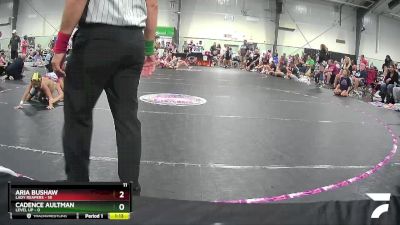 70 lbs Round 3 (3 Team) - Cadence Aultman, Level Up vs Aria Bushaw, Lady Reapers