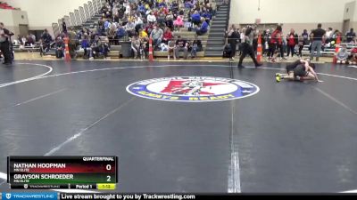 80 lbs Quarterfinal - Grayson Schroeder, MN Elite vs Nathan Hoopman, MN Elite