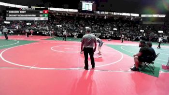 164 lbs Champ. Round 1 - Zachary Hollandsworth, GGBA vs Gregory Eddy, Unattached