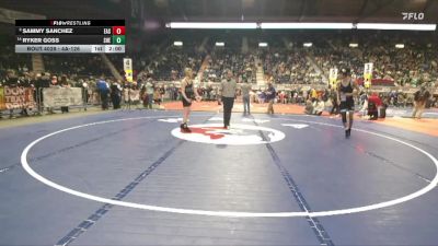 4A-126 lbs Champ. Round 1 - Sammy Sanchez, Cheyenne East vs Ryker Goss, Sheridan