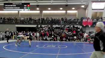 132 lbs Quarterfinal - Dylan Meyers, Ridgefield vs Mohammed Ramlek, Maloney