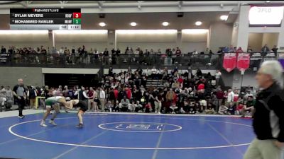 132 lbs Quarterfinal - Dylan Meyers, Ridgefield vs Mohammed Ramlek, Maloney