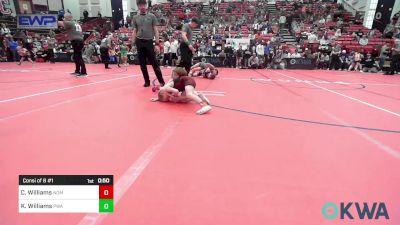 55 lbs Consi Of 8 #1 - Creed Williams, Team Nomad vs Knox Williams, Perry Wrestling Academy