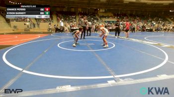64 lbs Consi Of 4 - Chance Peters, Claremore Wrestling Club vs Kyson Barnett, Morris Wrestling Association