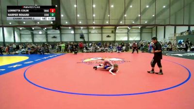 Girls Grades 3rd-5th FS - 62.4-66 Champ. Round 3 - Lorretta Colin, Thunder Mountain Wrestling Club vs Harper Renard, Sua Sponte Wrestling Club