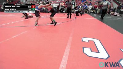 90-105 lbs Rr Rnd 2 - Heston Wheaton, Team Guthrie Wrestling vs Kyan Sotelo, Cowboy Wrestling Club
