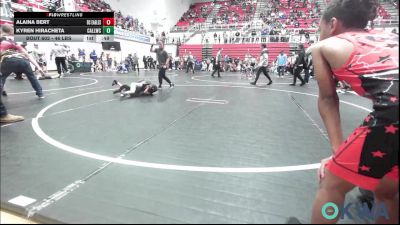 46 lbs Round Of 32 - Alaina Bert, Del City Little League Wrestling vs Kyren Hiracheta, Carl Albert