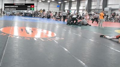 100 lbs Round 5 (4pm Saturday) - Aiden Garcia, Rough House W.C. vs Reese Babcock, Backyard Brawlers