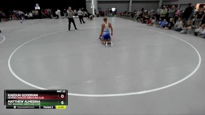 138 lbs Cons. Round 8 - Kaedun Goodman, Kearney MatCats Wrestling Club vs Matthew Almedina, Mat Assassins Wrestling Club