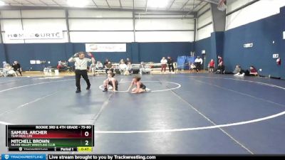75-80 lbs Round 4 - Mitchell Brown, Silver Valley Wrestling Club vs Samuel Archer, Team Real Life
