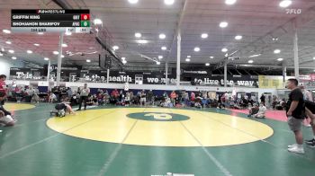154 lbs Quarterfinal - Griffin King, Grit Mat Club Red - HSC vs Shohjahon Sharifov, Apache - HSC