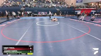 113 lbs 1st Place Match - Vinny Tindal, Allen vs Andrew Huerta, Conroe Woodlands College Park