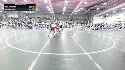 126 lbs Quarterfinal - Ava Strayer, Indiana Outlaws Pink vs Briana Dugo, Elite NJ Red