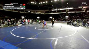 Girls 120 lbs Cons. Round 4 - Blessings Gitari, Washington (Girls) vs Jennifer Tian, Cheney (Girls)