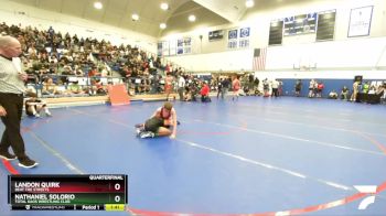 106 lbs Quarterfinal - Landon Quirk, Beat The Streets vs Nathaniel Solorio, Total Kaos Wrestling Club