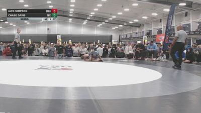 144 lbs Semis - Jack Simpson, Black Fox Wrestling Academy vs Chase Davis, Perrysburg Wrestling Club