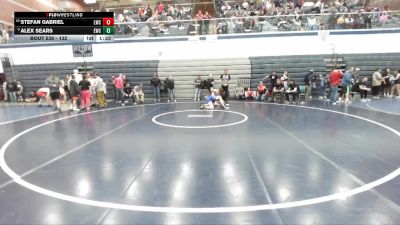132 lbs Cons. Round 5 - Stefan Gabriel, Lakeland Wrestling Club vs Alex Sears, Emmett Wrestling Club