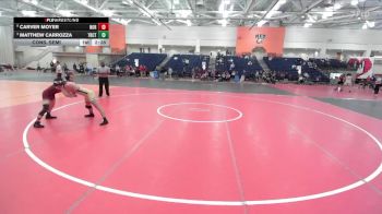 133 lbs Cons. Semi - Carver Moyer, Norwich vs Matthew Carrozza, Trinity (CT)