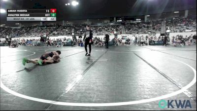 91 lbs Consi Of 8 #2 - Amiah Huerta, F-5 Grappling vs Avalynn Mehan, Cotton County Wrestling Club