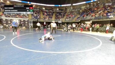 60 lbs Round Of 32 - Dax Huber, Cambria Heights vs Griffin Kasunic, Oil City