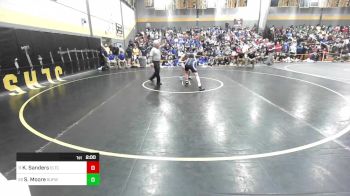 132 lbs Round Of 32 - Kolby Sanders, Ellis Tech vs Sullivan Moore, Suffield/Windsor Locks